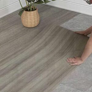 Self-Adhesive Wall & Floor Covering, Textured Wood Grain,Waterproof, Removable Oil-Resistant Floor Wall