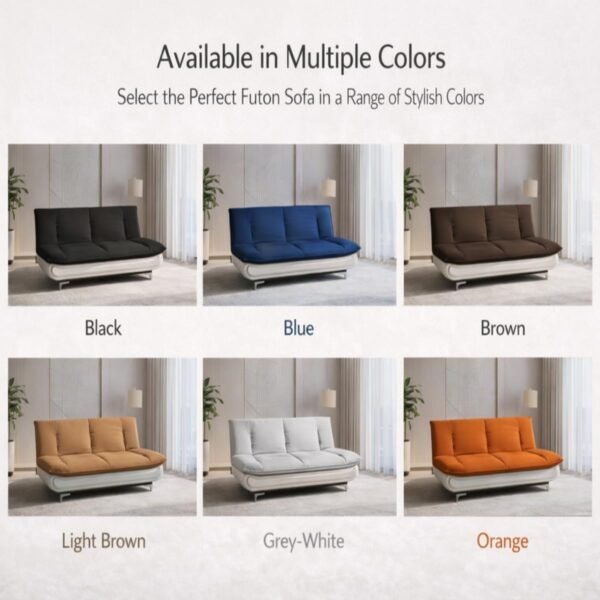 Torque Siesta 3 Seater Sofa Cuma Bed for Sleeping - Grey & White | Premium Suede Fabric Sofa Cum Bed