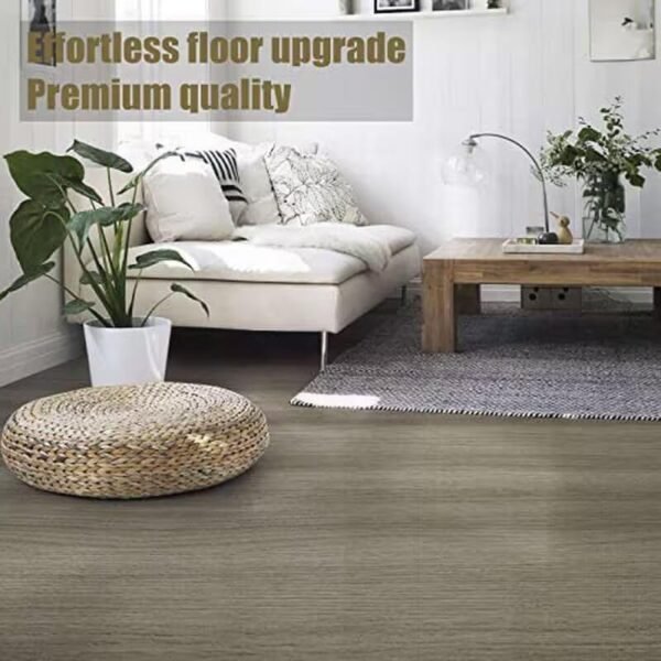 Self-Adhesive Wall & Floor Covering, Textured Wood Grain,Waterproof, Removable Oil-Resistant Floor Wall