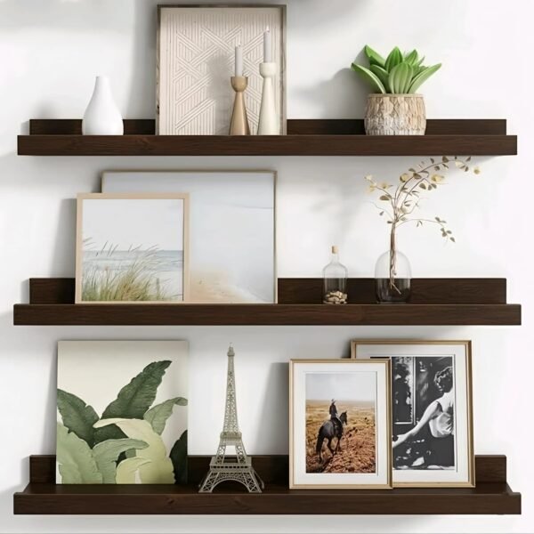 Engineered Wood Floating Picture Ledge Shelves,