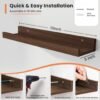 Engineered Wood Floating Picture Ledge Shelves,