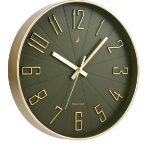 Nautica Luxury Finish Modern Wall Clock