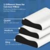 Memory Foam Cervical Neck Pillow | 2 Years Warranty | Pain Relief Sleep,