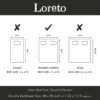LORETO - A QUALITY LINEN BRAND 100% Pure Cotton Bedsheet for