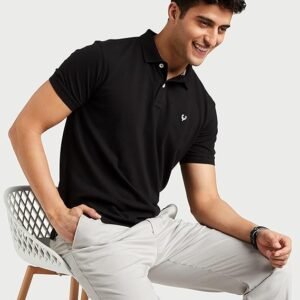Allen Solly Men’s Polo T Shirt | Comfortable Rich Cotton Blend, Band Collar, Regular Fit | Stylish & Premium All Day Wear